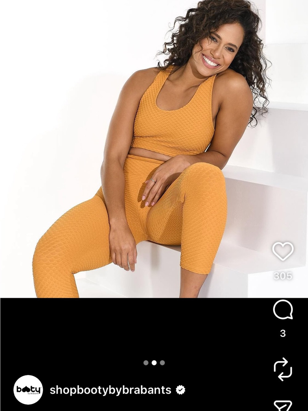 Booty by Brabants Honey Gold Croco Skin Textured Leggings - Cropped length